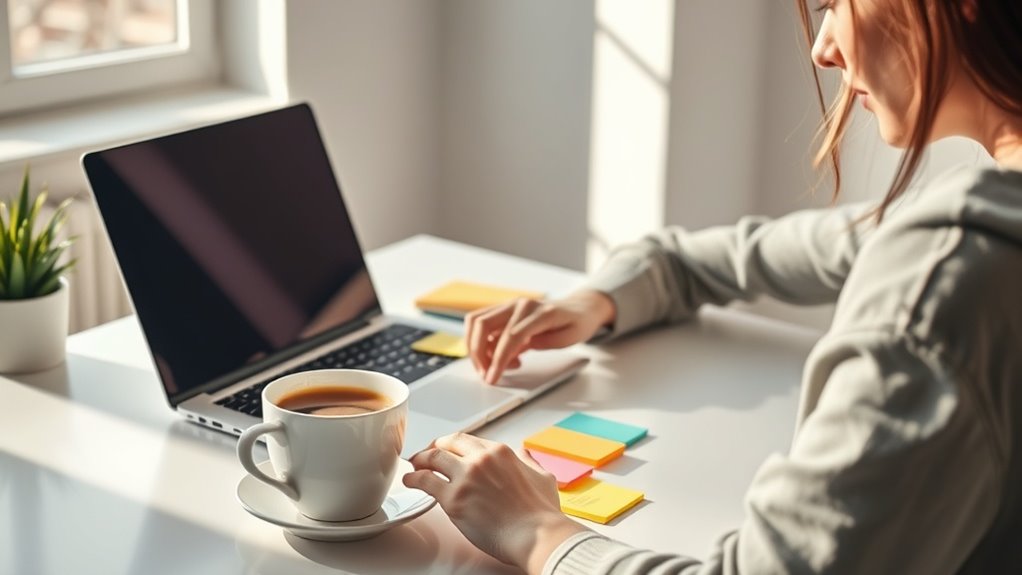 break tasks into focused sprints