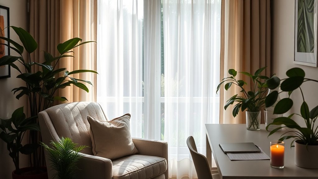 create calm focused space