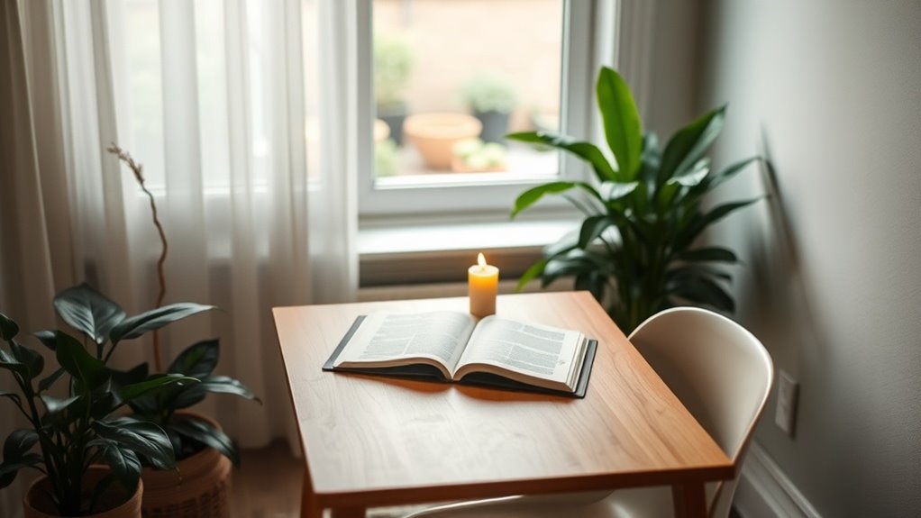 create calm reflective space